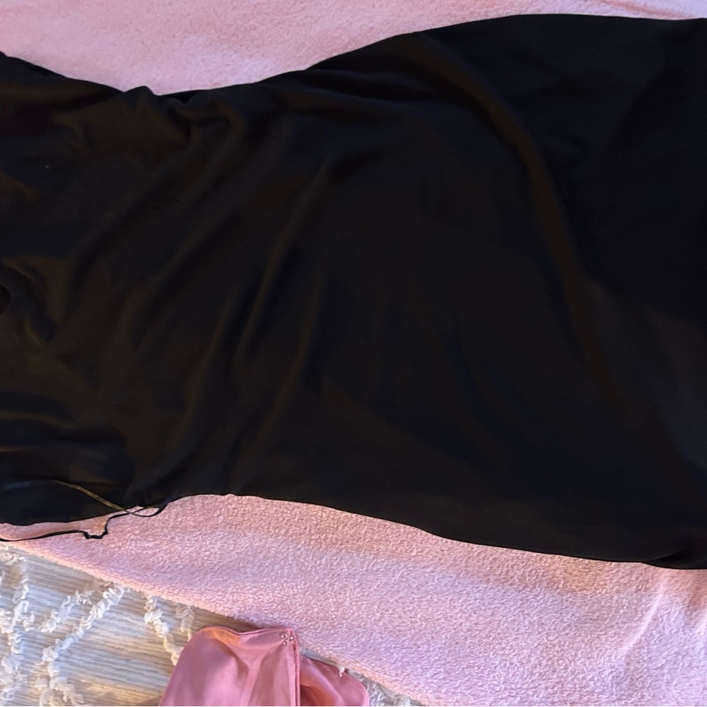 Divided Black Mini Dress